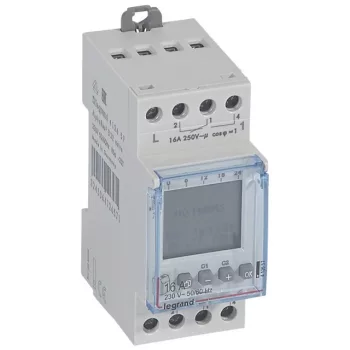   Legrand 412657 AlphaRex D21 csillagászati programkapcsoló 2 csatornás 2x28 program ( Legrand 412657 )