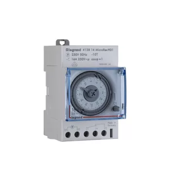   Legrand 412814 MicroRex W31 heti programkapcsoló működési tartalék nélkül, vízszintes előlappal ( Legrand 412814 )