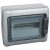Legrand 414033 Plexo3 DC védett elosztó 12 modul, 1 sor, átlátszó ajtóval, IP65, falon kívüli, 282x340x141mm