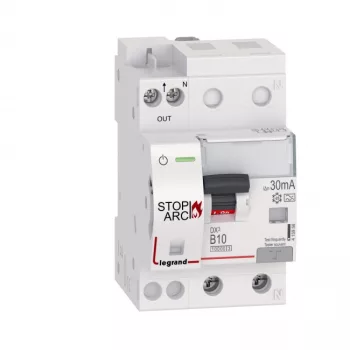   Legrand 415956 DX3 Stop Arc Íveszárlat érzékelő kombinált áram-védőkapcsoló B10 10000A alsó betáp BIC ( Legrand 415956 )