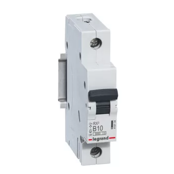   Legrand, RX3, 419134, Kismegszakító 1P,10A, B karakterisztika, 6 kA, RX3 (Legrand 419134)