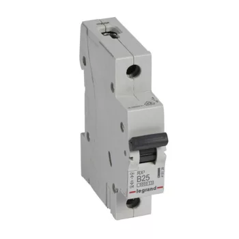   Legrand, RX3, 419138, Kismegszakító 1P,25A, B karakterisztika, 6 kA, RX3 (Legrand 419138)