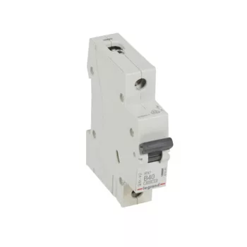   Legrand, RX3, 419140, Kismegszakító 1P,40A, B karakterisztika, 6 kA, RX3 (Legrand 419140)
