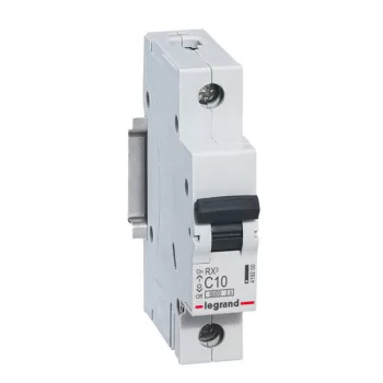   Legrand, RX3, 419200, Kismegszakító 1P,10A, C karakterisztika, 6 kA, RX3 (Legrand 419200)