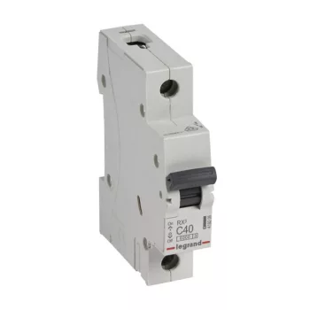   Legrand, RX3, 419206, Kismegszakító 1P,40A, C karakterisztika, 6 kA, RX3 (Legrand 419206)
