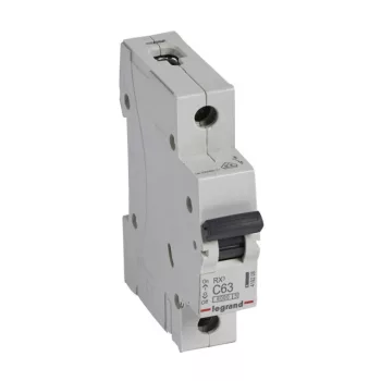   Legrand, RX3, 419208, Kismegszakító 1P,63A, C karakterisztika, 6 kA, RX3 (Legrand 419208)