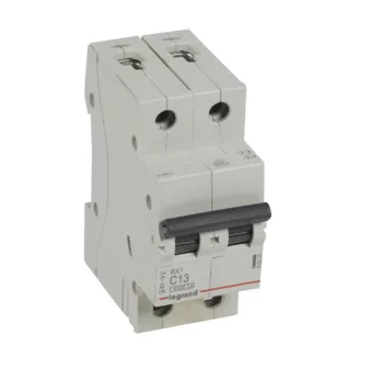   Legrand, RX3, 419223, Kismegszakító 2P,13A, C karakterisztika, 6 kA, RX3 (Legrand 419223)
