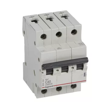   Legrand, RX3, 419239, Kismegszakító 3P,40A, C karakterisztika, 6 kA, RX3 (Legrand 419239)