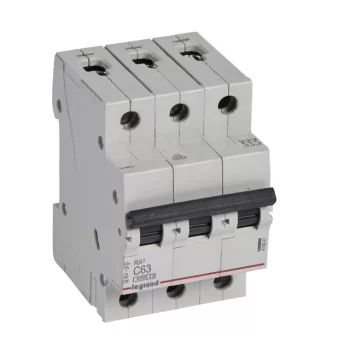   Legrand, RX3, 419241, Kismegszakító 3P,63A, C karakterisztika, 6 kA, RX3 (Legrand 419241)