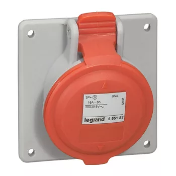   Legrand 555189 P17 Tempra PRO Dafbe-164k06 m400V IP44 döntött aljzat ( Legrand 555189 )