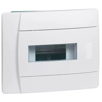   Legrand 601110 Practibox süllyesztett kiselosztó átlátszó ajtóval 1s 6mod ( Legrand 601110 )