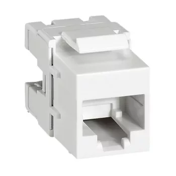   Legrand 632705 RJ45 Keystone port Cat6 árnyékolatlan (UTP) C110 csatlakozós 180° 250Mhz 1Gigabit ( Legrand 632705 )