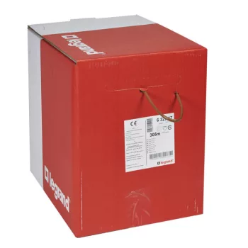   Legrand 632717 fali kábel réz Cat5e árnyékolt (F/UTP) 4 érpár (AWG24) PVC bézs Eca 305m-kartondoboz Linkeo ( Legrand 632717 )