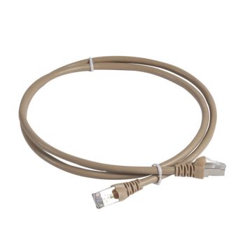   Legrand 632740 patch kábel RJ45-RJ45 Cat5e árnyékolt (F/UTP) PVC 1 méter világos barna d: 6mm AWG26 Linkeo ( Legrand 632740 )