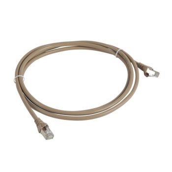   Legrand 632741 patch kábel RJ45-RJ45 Cat5e árnyékolt (F/UTP) PVC 2 méter világos barna d: 6mm AWG26 Linkeo ( Legrand 632741 )