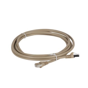   Legrand 632742 patch kábel RJ45-RJ45 Cat5e árnyékolt (F/UTP) PVC 3 méter világos barna d: 6mm AWG26 Linkeo ( Legrand 632742 )