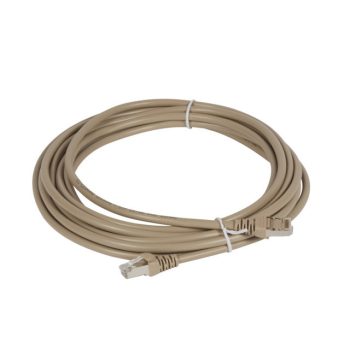   Legrand 632743 patch kábel RJ45-RJ45 Cat5e árnyékolt (F/UTP) PVC 5 méter világos barna d: 6mm AWG26 Linkeo ( Legrand 632743 )