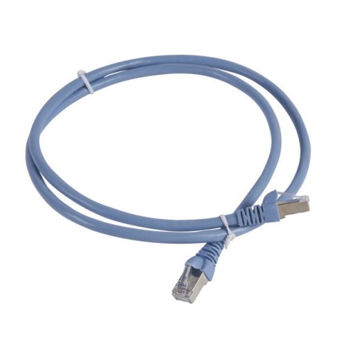 Legrand 632760 patch kábel RJ45-RJ45 Cat6 árnyékolt (F/UTP) PVC 1 méter világos kék d: 6mm AWG26 Linkeo ( Legrand 632760 )