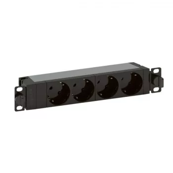   Legrand 646801 elosztósor 10"/1U normál KIM:4xSHK-gyermekvédett TÁP: háztartási -2P+F 16A 1 méter ( Legrand 646801 )