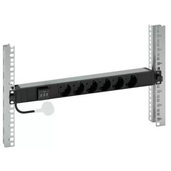   Legrand 646841 elosztósor 19"/1U ampermérős KIM:6xSHK-gyermekvédett TÁP: háztartási -2P+F 16A 3 méter ( Legrand 646841 )