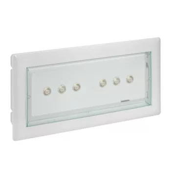   Legrand 661160 U34 LED tartalékvilágítási lámpatest 1 óra üzemidő, opál búrával, állandó üzemmódú/készenléti üzemmódú, 250 Im- 1 óra ( Legrand 661160 )