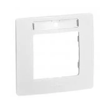   Legrand Niloé 665006 1-es fehér keret címketartóval (Legrand 665006)