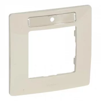   Legrand Niloé 665016 1-es bézs keret címketartóval (Legrand 665016)
