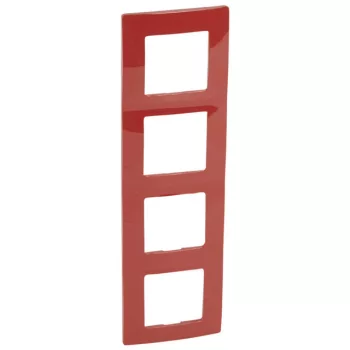 Legrand Niloé 665024 négyes keret, IP20, piros