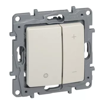   Legrand 665215 Niloé fényerőszabályzó 40 - 400W (izzó, halogén), köröm nélkül, bézs ( Legrand 665215 )