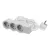 Legrand 694549 Elosztósor Standard 3x2P+F, 1,5 m vezetékkel, fehér-szürke (Legrand 694549)