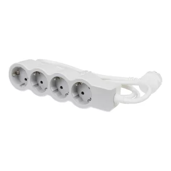   Legrand 694552 Elosztósor Standard 4x2P+F, 1,5 m vezetékkel, fehér-szürke (Legrand 694552)