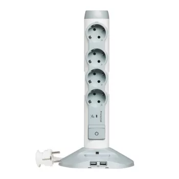   Legrand 694614 Elosztóoszlop, 4x2P+F, 2xUSB, 1xmicroUSB, tf, 2 m vezetékkel ( Legrand 694614 )