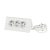 Legrand 694810 Multimédiás asztali elosztósor tablet tartóval 3 x 2P+F + 2 USB-A, fehér ( Legrand 694810 )