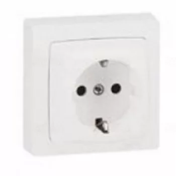   Legrand 696029 Oteo falonkívüli 2P+F földelt csatlakozóaljzat, kerettel, fehér ( Legrand 696029 )