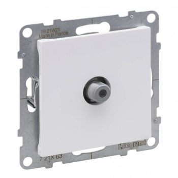   Legrand SUNO 721163 csillagpontos TV (F típus) csatlakozóaljzat , fehér burkolattal, keret nélkül