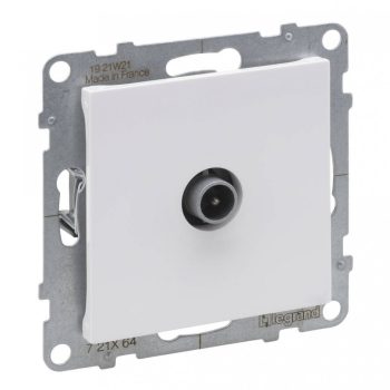   Legrand SUNO 721164 csillagpontos TV csatlakozóaljzat , fehér burkolattal, keret nélkül