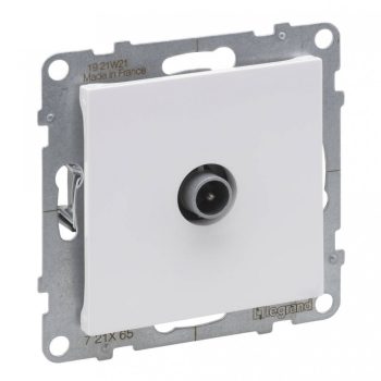   Legrand SUNO 721165 átmenő TV csatlakozóaljzat , fehér burkolattal, keret nélkül