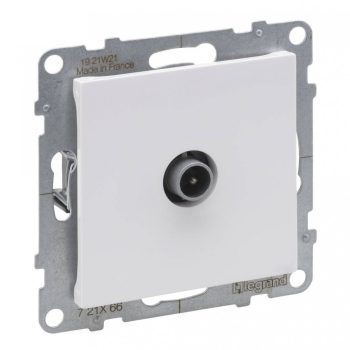   Legrand SUNO 721166 végzáró TV csatlakozóaljzat , fehér burkolattal, keret nélkül