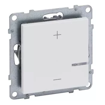  Legrand 721178A Suno nyomógombos fényerőszabályzó 125W, 2 vezetékes, fehér (Legrand 721178A)