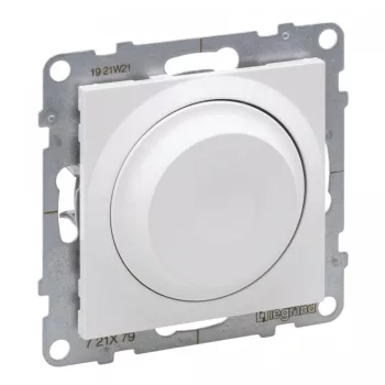   Legrand SUNO 721179 Forgatógombos fényerőszabályzó, fehér burkolattal, keret nélkül, süllyesztett, 240V AC - 50 Hz, IP20