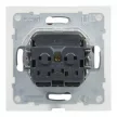 Legrand SUNO 721323 vízmentes földelt csatlakozóaljzat (dugalj), biztonsági zsaluval, csapófedéllel, 2P+F, alumínium burkolattal, rugós bekötés, keret nélkül, süllyesztett, 16A 250V IP44