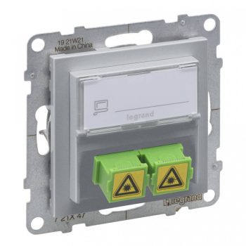   Legrand SUNO 721347 SC/APC Optikai aljzat, alumínium burkolattal, keret nélkül