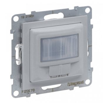   Legrand SUNO 721376 Mozgásérzékelős kapcsoló, 3 - 250 W (izzó, halogén, LED) 120°, 2 vezetékes, alumínium burkolattal, keret nélkül, süllyesztett, IP20