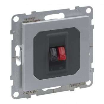   Legrand SUNO 721392 Hangszóró csatlakozóaljzat, alumínium burkolattal, keret nélkül