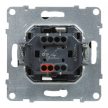 Legrand SUNO 721413 egypólusú nyomó (N101), fekete burkolattal, csengőjellel, rugós bekötés, keret nélkül, süllyesztett, 6A 250V IP20