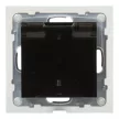 Legrand SUNO 721423 vízmentes földelt csatlakozóaljzat (dugalj), biztonsági zsaluval, csapófedéllel, 2P+F, fekete burkolattal, rugós bekötés, keret nélkül, süllyesztett, 16A 250V IP44