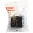 Legrand SUNO 721423 vízmentes földelt csatlakozóaljzat (dugalj), biztonsági zsaluval, csapófedéllel, 2P+F, fekete burkolattal, rugós bekötés, keret nélkül, süllyesztett, 16A 250V IP44