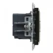 Legrand SUNO 721431 USB töltőaljzat, 3 A, IP40, fekete, süllyesztett