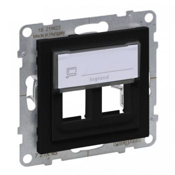   Legrand SUNO 721445 Keystone adapter, fekete burkolattal, keret nélkül