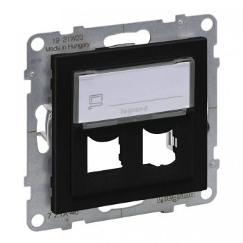   Legrand SUNO 721446 Systimax adapter, fekete burkolattal, keret nélkül